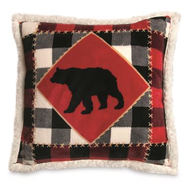 Carsten's Inc. Lumberjack Bear Throw Pillow