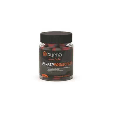 Byrna Projectiles, Pepper, 25 Count
