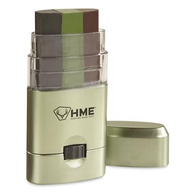 HME 3 Color Camo Face Paint with Mess Free Application Stick