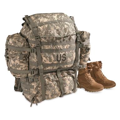U.S. Military Surplus MOLLE Field Pack Complete with Frame, New