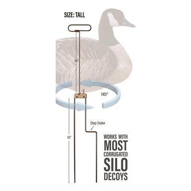 Higdon Flats Motion Silhouette Decoy Stakes, 12 Pack