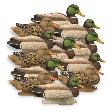Higdon Standard Mallard Duck Decoys, 12 Pack