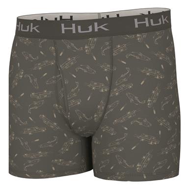 Huk Men's Fish Wagon Boxer Brief