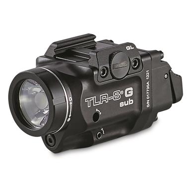 Streamlight TLR-8 G Sub Tactical Pistol Light with Green Laser, for Glock 43X/48 MOS
