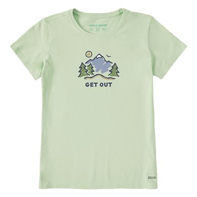 Life is Good Women's Get Out Mountain Short-sleeve Tee