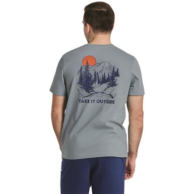 Life is Good Men's Take It Outside Mountains Short-sleeve Crusher Tee