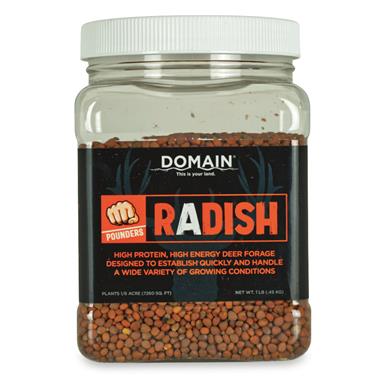 Domain Pounder Radish Food Plot Seed, 1 lb.