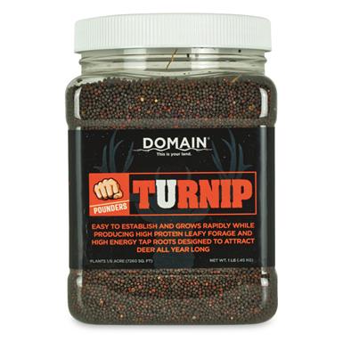 Domain Pounder Turnip Food Plot Seed, 1 lb.