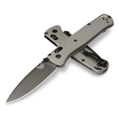 Benchmade 535BK-08 Bugout Folding Knife, Storm Gray Grivory