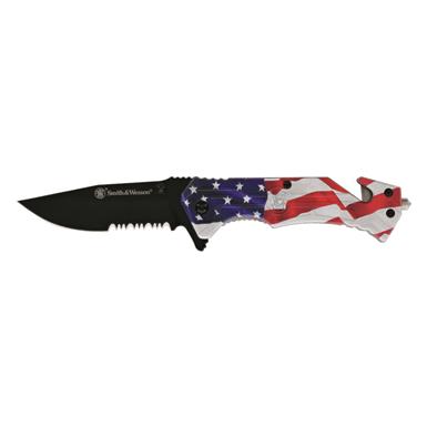 Smith & Wesson America's Heroes Spring Assist Folding Knife