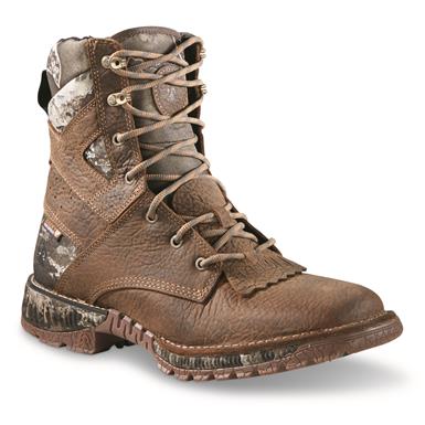 Rocky Men's Hi-Wire 8" Lace-Up Camo Waterproof Work Boots