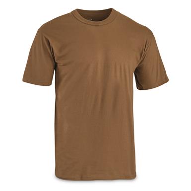 U.S. Military Surplus 100% Cotton Short Sleeve T-Shirts, 4 pack, New