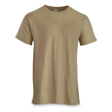 U.S. Military Surplus GI Cotton Short Sleeve T-Shirts, 4 Pack, New