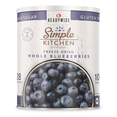 ReadyWise Freeze-Dried Whole Blueberries, 28 Serving #10 Can
