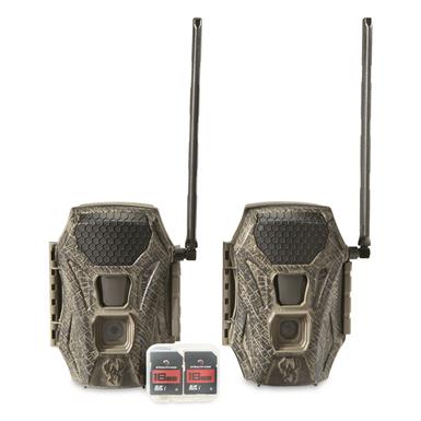 Wildgame Innovations Terra Dual Network Cellular Trail/Game Camera Kit with SD Cards, 2 Pack