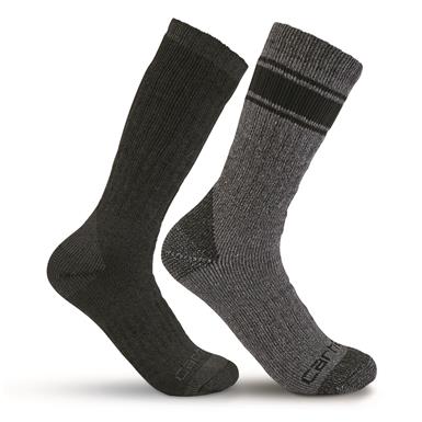 Carhartt Men's Heavyweight Crew Socks, 4 Pairs