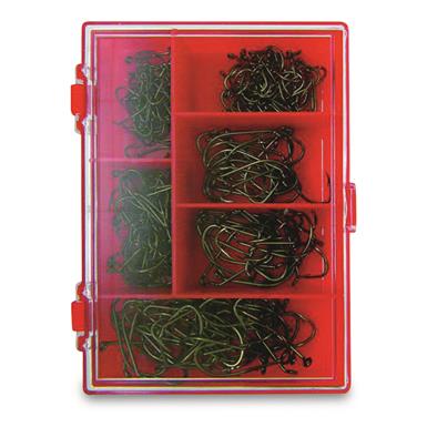 Eagle Claw Catfish Fishing Hooks Assortment Clam, 40 Pieces 