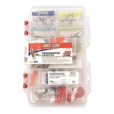 Eagle Claw Freshwater Tackle Kit, 83 Pieces