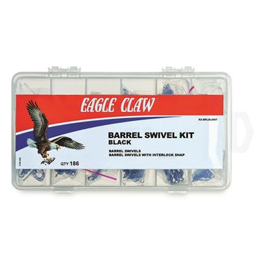 Eagle Claw Barrel Swivel Kit with Interlock Snaps