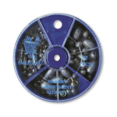 Eagle Claw Sinker Assortment, 62 Pieces