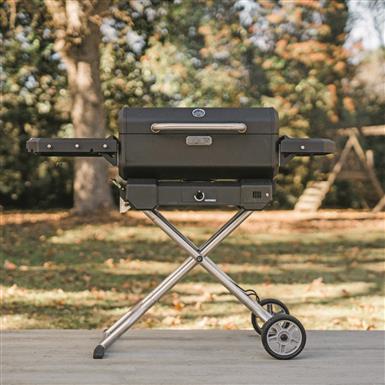 Masterbuilt Portable Charcoal Grill and Smoker with Cart