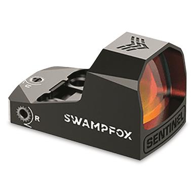 SwampFox Sentinel 1x16mm Ultra-Compact Micro Red Dot Sight, 3 MOA Red Dot, Auto Brightness