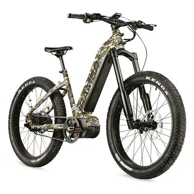 Rambo Bushwhacker 2.0 750W Step-Thru E-Bike, Mossy Oak Bottomland