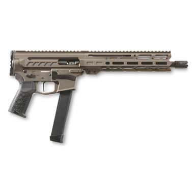 CMMG Dissent MkGs AR-style Pistol, Semi-auto, 9mm, 10.5" BBL, Mid. Bronze, 33+1, Glock Mags