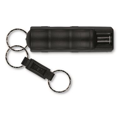 Sabre Pepper Spray with Quick Release Key Ring, 25 Bursts, Black, 2 Pack