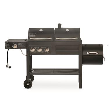Masterbuilt Smoke Hollow 4-Burner Propane and Charcoal Grill in Black