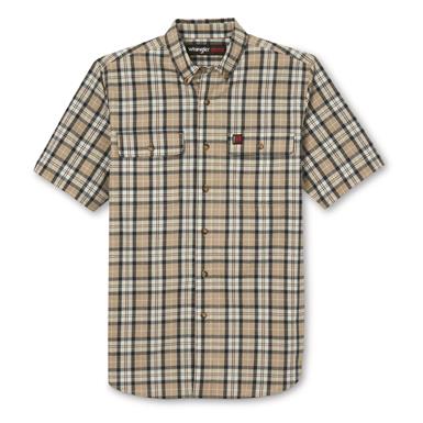 Wrangler RIGGS Workwear Men's Foreman Plaid Short Sleeve Shirt