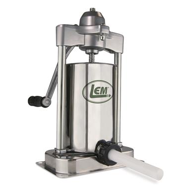 LEM Mighty Bite 5-lb. Stuffer with Plastic Stuffing Tubes