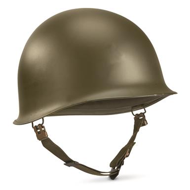 Belgian Military Surplus Steel Pot Helmet with Liner, New