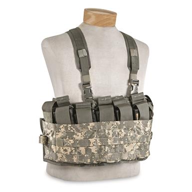 U.S. Military Surplus Chest Rig MOLLE II TAP Vest with Components, New