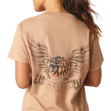 Ariat Women's Rebar CottonStrong American Rose T-Shirt