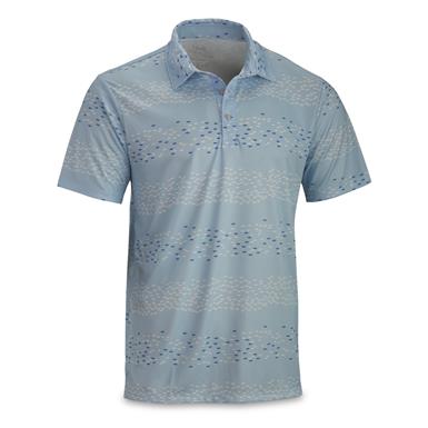 Huk Men's Pursuit Up Stream Printed Polo