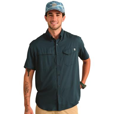 Huk Tide Point Button-Down Short-Sleeve Shirt