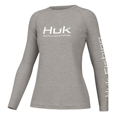 Huk Women's Pursuit Heathered Long Sleeve Tee