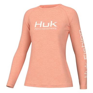 Huk Women's Pursuit Heathered Long Sleeve Tee