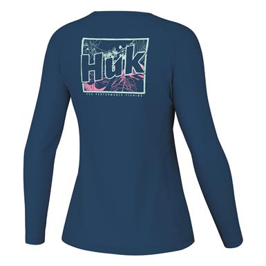 Huk Women's Vented Pursuit Long Sleeve Tee - 736471, Shirts & Tops at Sportsman's  Guide