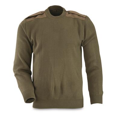 Romanian Military Surplus Wool Blend Commando Sweater, New