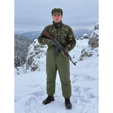 Romanian Military ECW Level 6 Pants with Suspenders, New