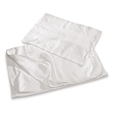 Italian Military Hospital Surplus Cotton Mattress Cover and Pillow Case, New