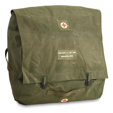 Dutch Military Canvas First Aid Bag, Like New