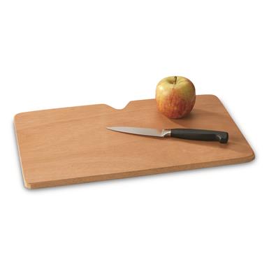 French Military Surplus Portable Wood Cutting Board, Like New