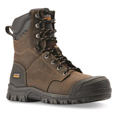 Ariat Men's Treadfast 8" Steel Toe Waterproof Work Boots