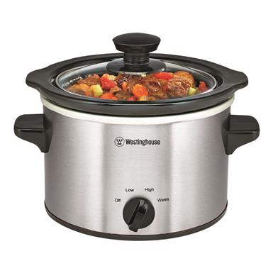 Westinghouse 1.5 qt. Slow Cooker, Stainless Steel