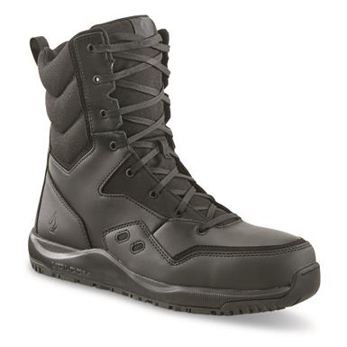 Front zip cheap duty boots