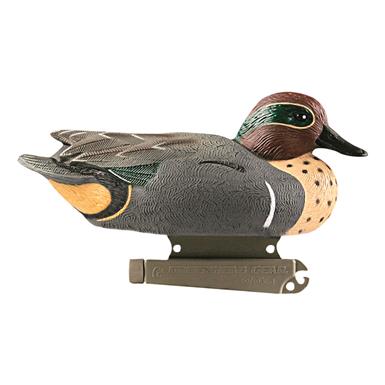 Avery GHG Hunter Series Life Size Green Winged Teal Duck Decoys, 6 Pieces