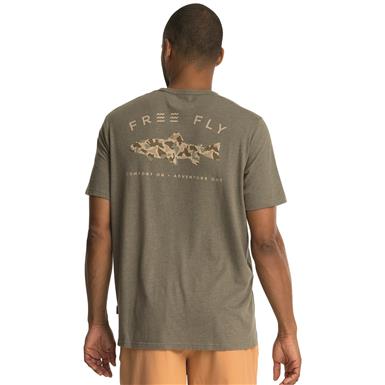 Free Fly Men's Trout Camo Pocket Tee